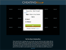 Tablet Screenshot of cheatingwives.ca